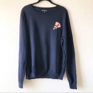 J Crew Factory sequin pizza sweater
